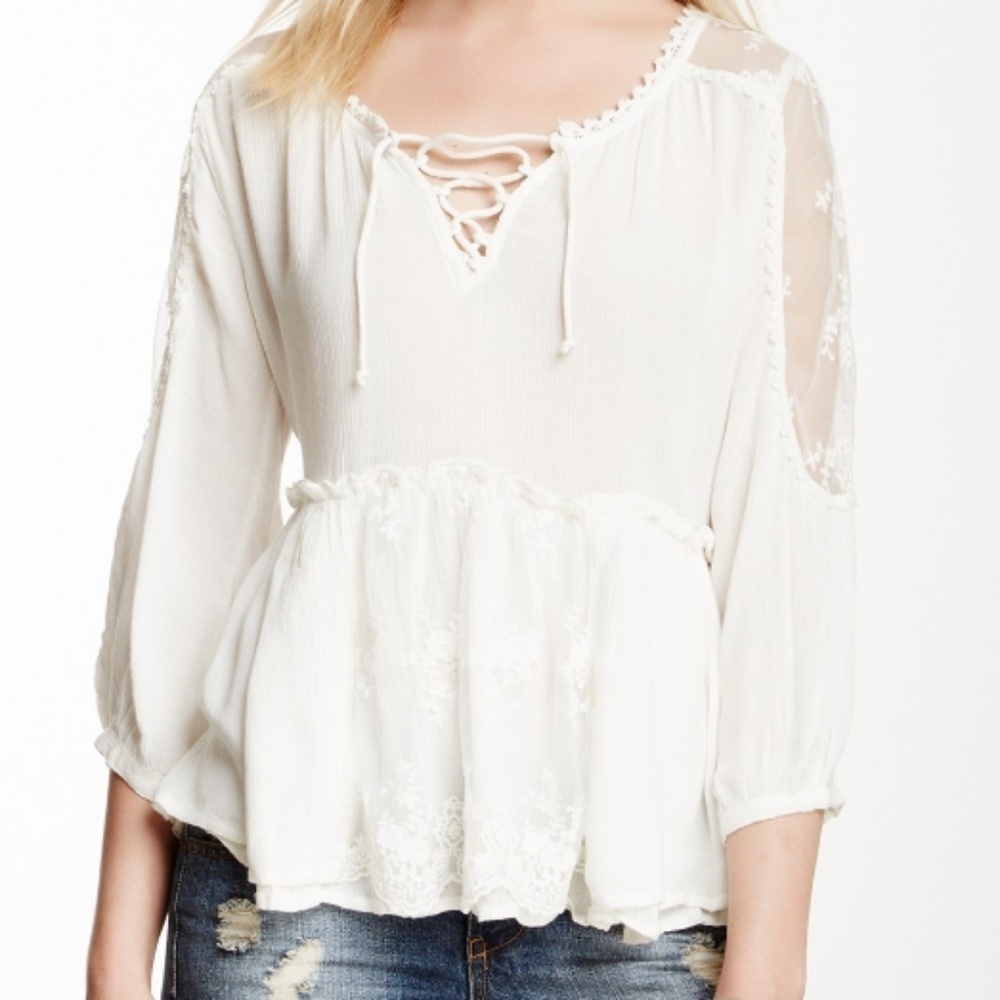 Free People Romance of the Rose Top